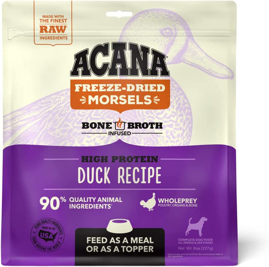 Acana Freeze Dried Morsels 8oz Duck - BlackPaw - For Every Adventure