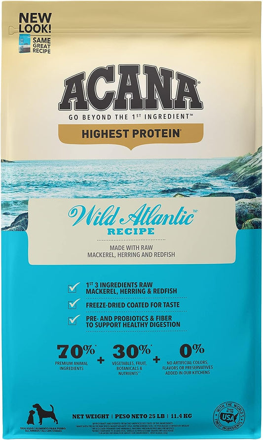 Acana Wild Atlantic Dog Food 25 lb - BlackPaw