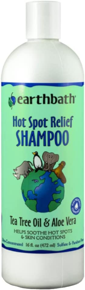 Earthbath Hot Spot Shampoo 16oz Tea Tree Oil & Aloe Vera