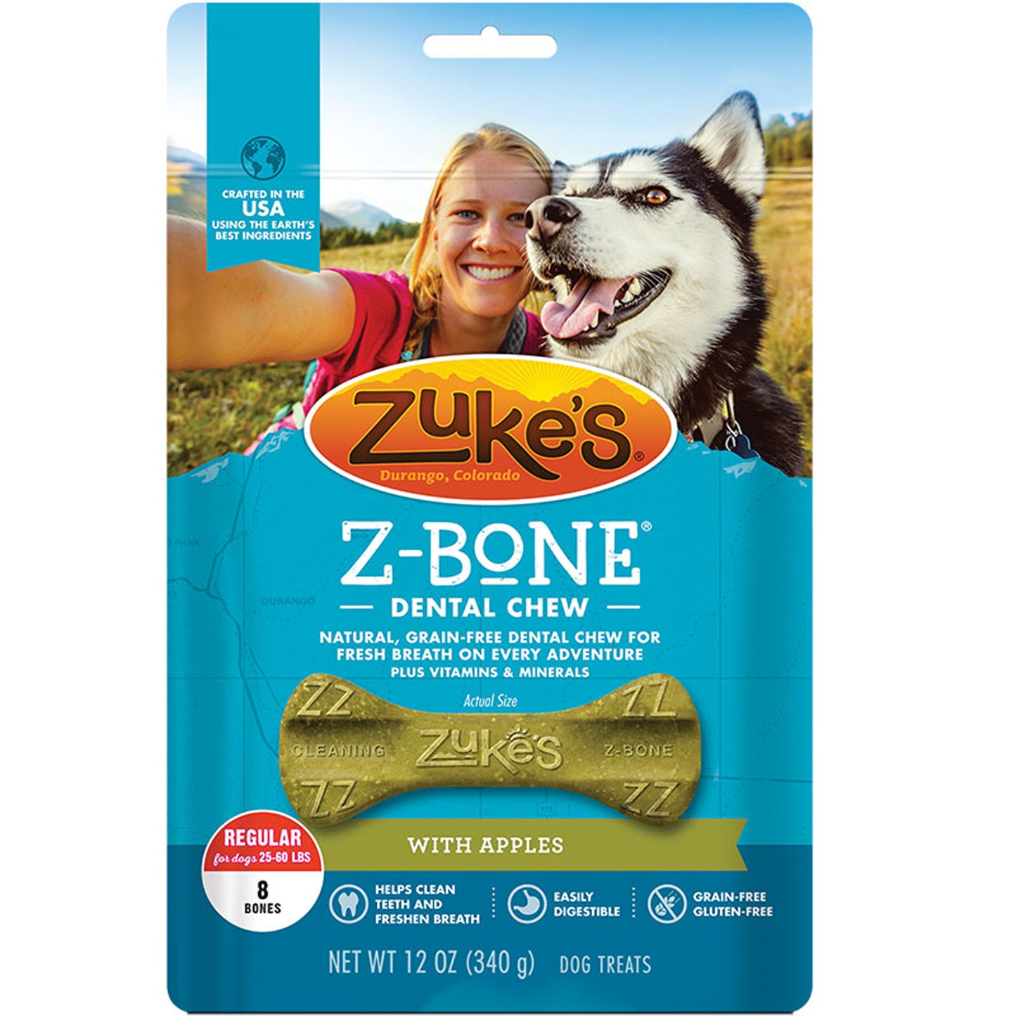 Zuke’s Z-Bone Dental Chew Apple 12oz