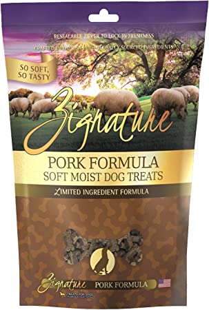 Zignature Soft Dog Treats 4oz Pork