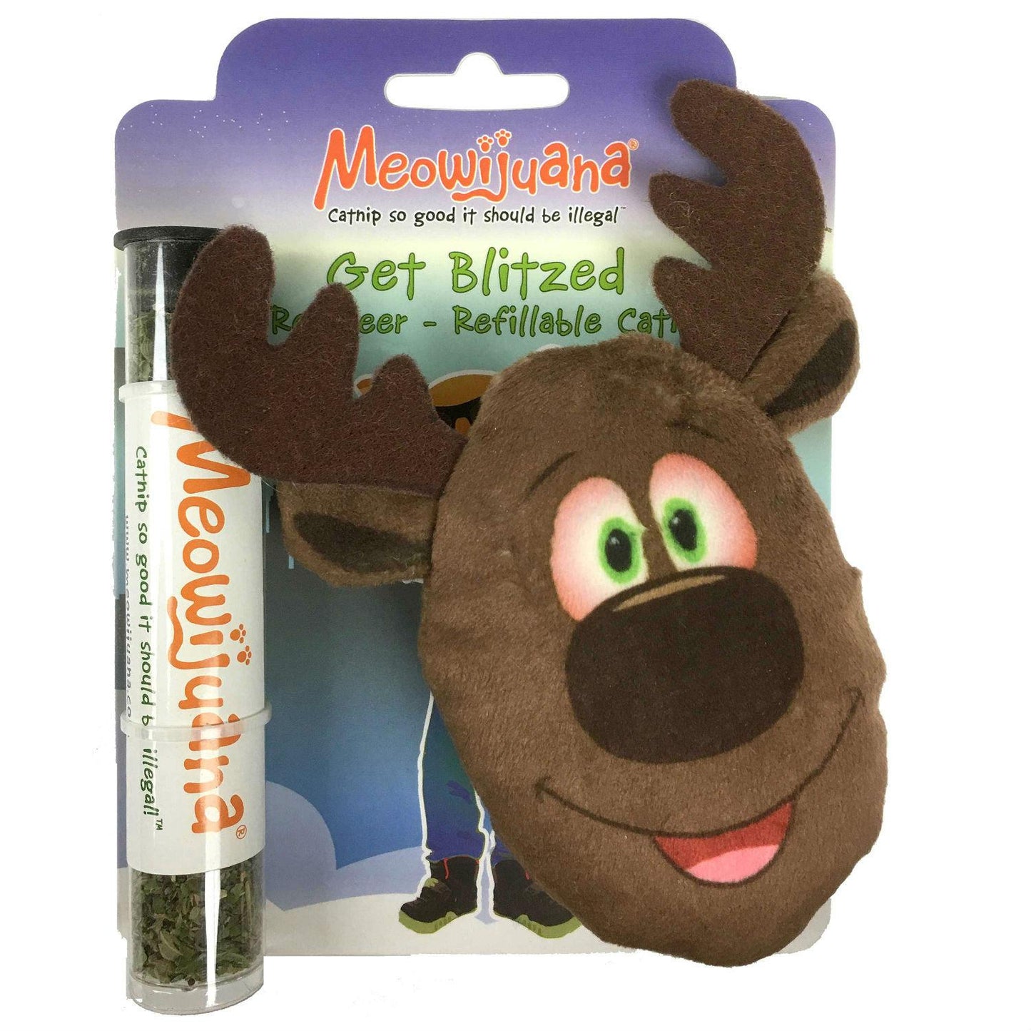 Meowijuana Get Blitzed Catnip Reindeer