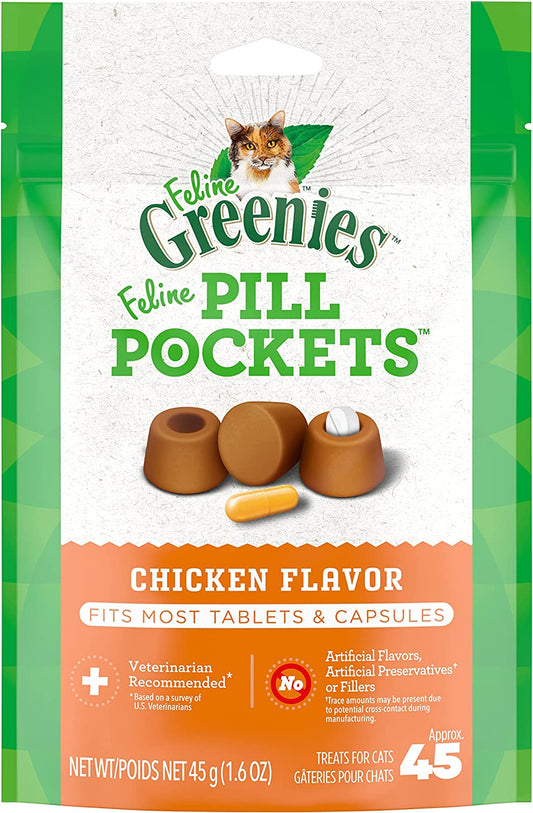 Feline Greenies Pill Pockets Chicken 1.6oz