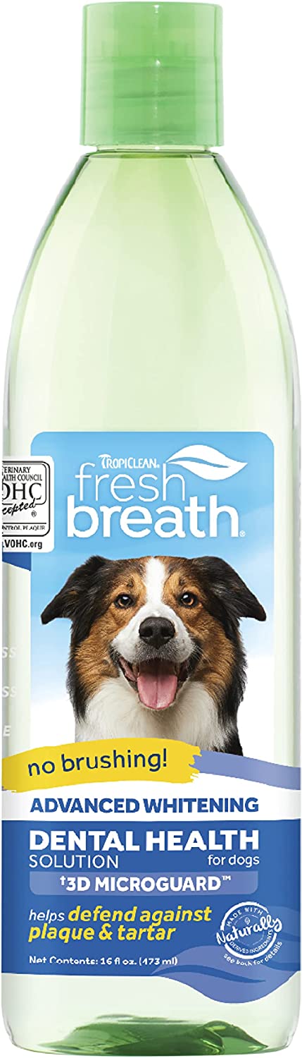 Tropiclean Fresh Breath Solution 16oz Whitening