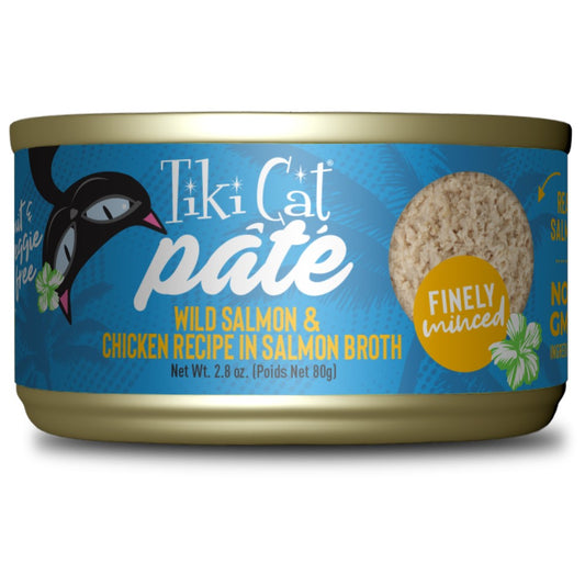 Tiki Cat Pate Wild Salmon & Chicken 2.8oz