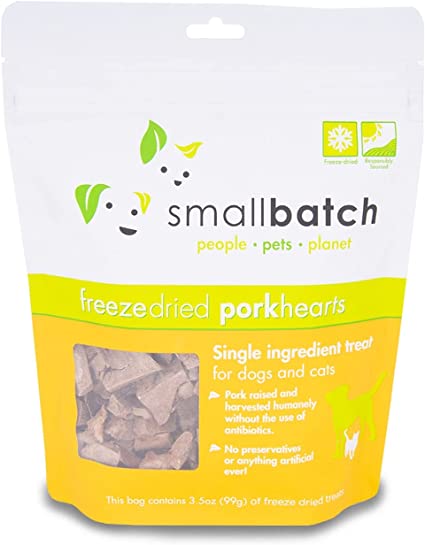 Small Batch Freeze-Dried Pork Hearts 3.5oz