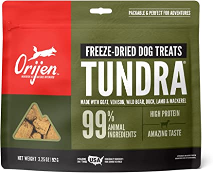 Orijen Freeze-Dried Dog Treats 3.25oz Tundra