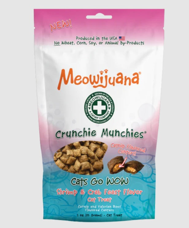 Meowijuana Crunchie Munchies Shrimp & Crab 3oz