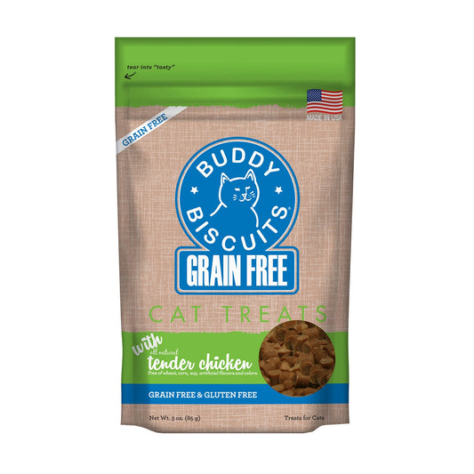 Buddy Biscuits Grain Free Cat Treats 3oz Chicken - BlackPaw - For Every Adventure