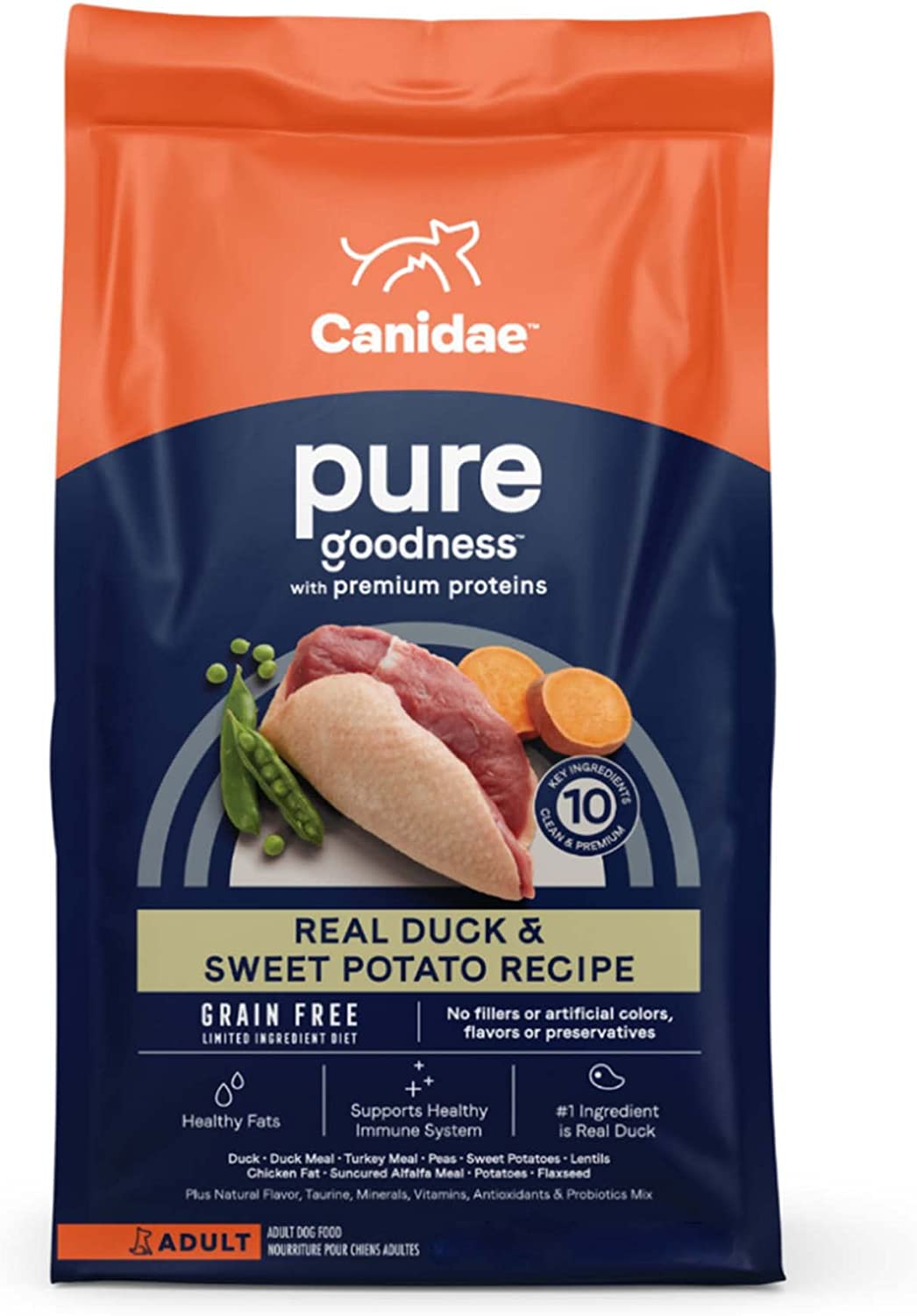 Canidae Pure Adult Duck and Sweet Potato - BlackPaw - For Every Adventure