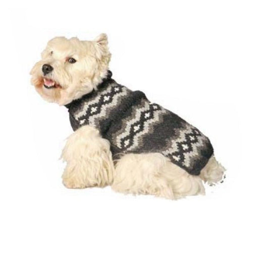 Chilly Dog Sweater Grey Design - BlackPaw