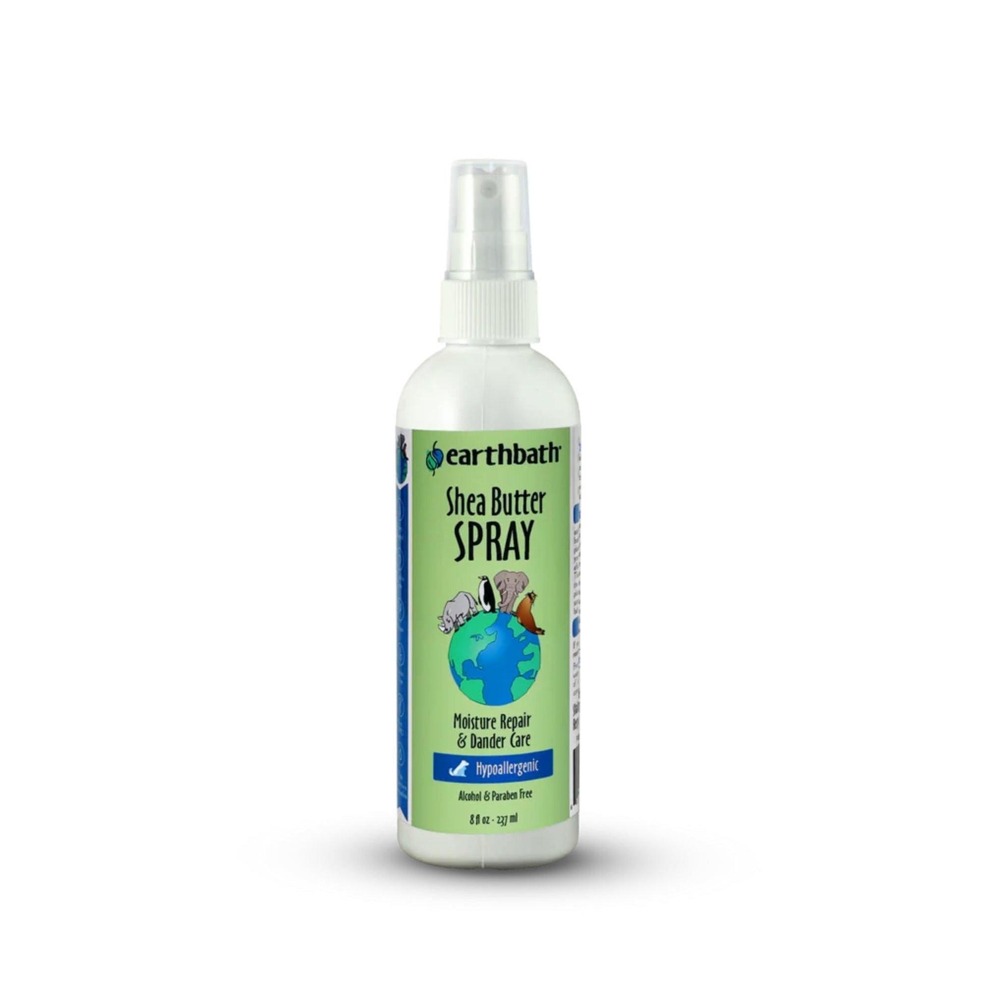 Earthbath Hypo-Allergenic Shea Butter Spray 8oz Moisture Repair & Dander Care - BlackPaw