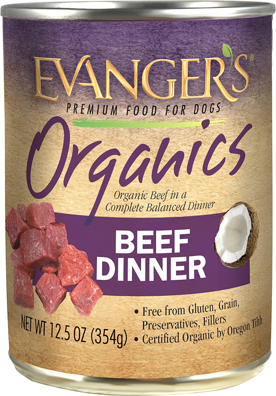 Evanger's Organics Beef 12.5oz - BlackPaw - For Every Adventure