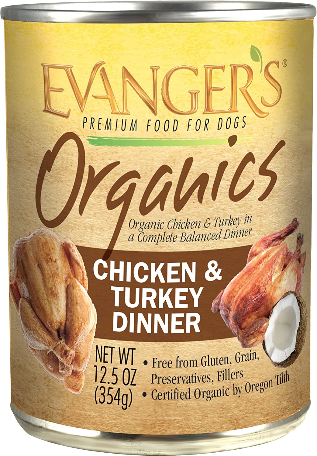 Evanger's Organics Chicken & Turkey Dinner 12.5oz - BlackPaw - For Every Adventure