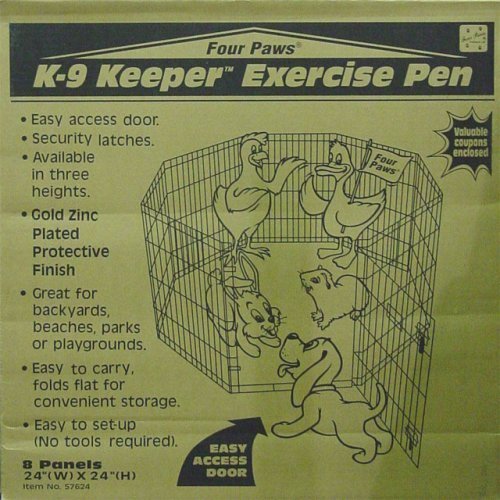 Four Paws K-9 Keeper Exercise Pen 36” - BlackPaw - For Every Adventure
