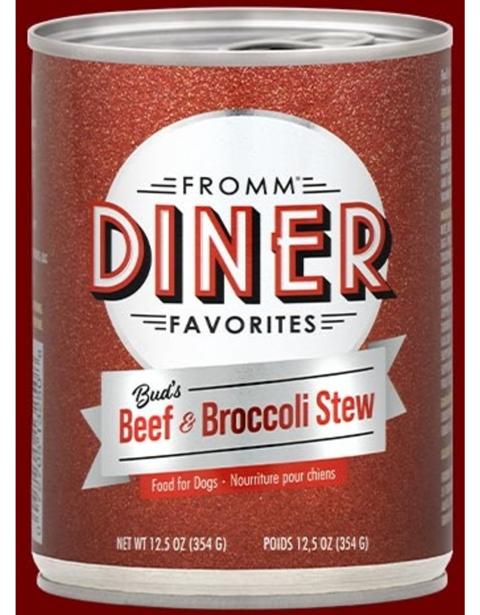Fromm Diner 12.5oz Beef and Broccoli Stew - BlackPaw - For Every Adventure
