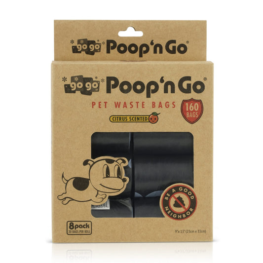 gogo Poop ‘n Go Bags Black Scented 8ct - BlackPaw - For Every Adventure