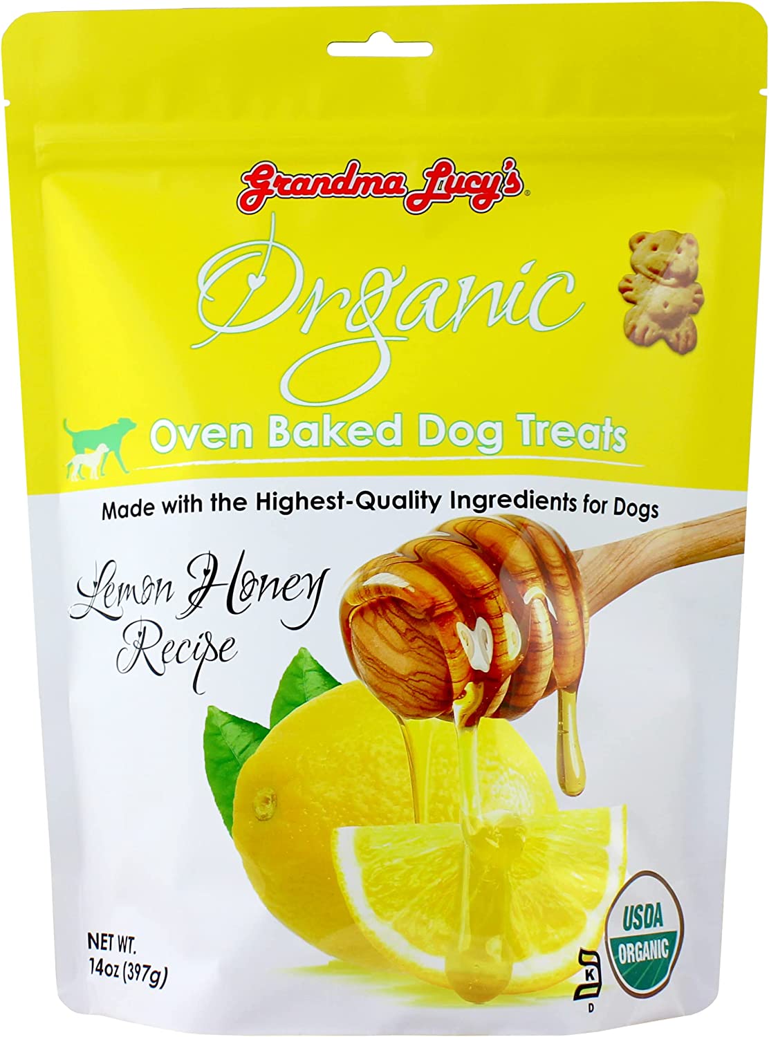 Grandma Lucy's Organic 14oz Lemon Honey - BlackPaw