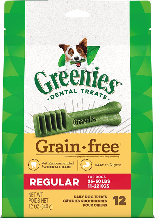 Greenies Dental Treats For Dogs Grain Free 25-50lb Dogs 12oz - BlackPaw - For Every Adventure