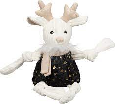 HuggleHounds Black Reindeer Mini - BlackPaw