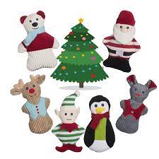 HuggleHounds Holiday Crinkle Characters Assorted - BlackPaw