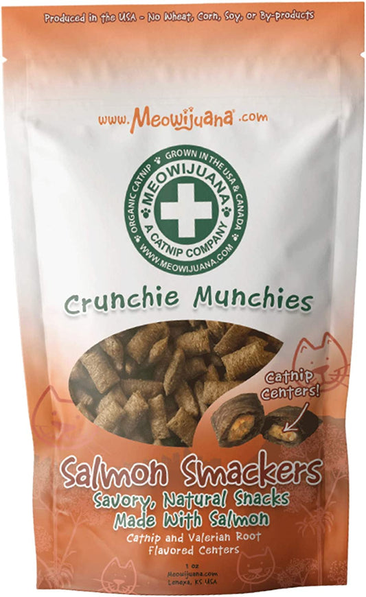 Meowijuana Crunchie Munchies Salmon 3oz - BlackPaw - For Every Adventure