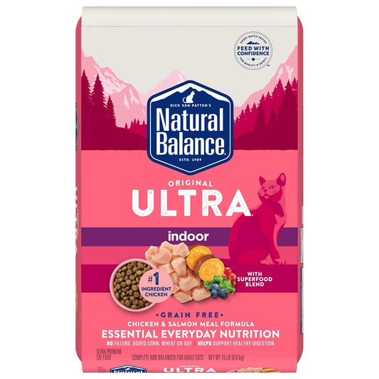 Natural Balance Original Ultra Indoor Chicken & Salmon Indoor 15lb - BlackPaw - For Every Adventure