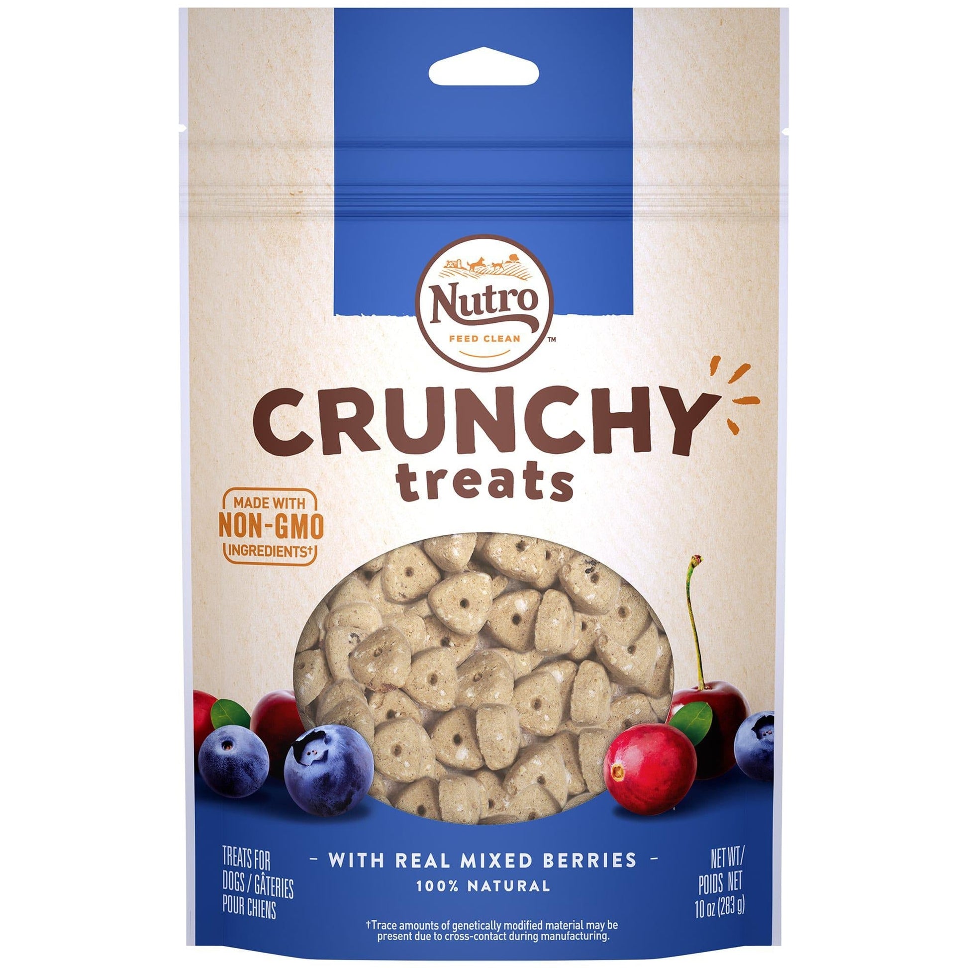 Nutro Crunchy Dog Treats with Real Mixed Berries Bag 10oz - BlackPaw