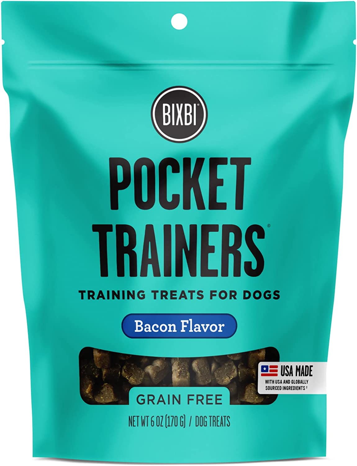 Bixbi Grain Free Pocket Trainers 6oz Bacon