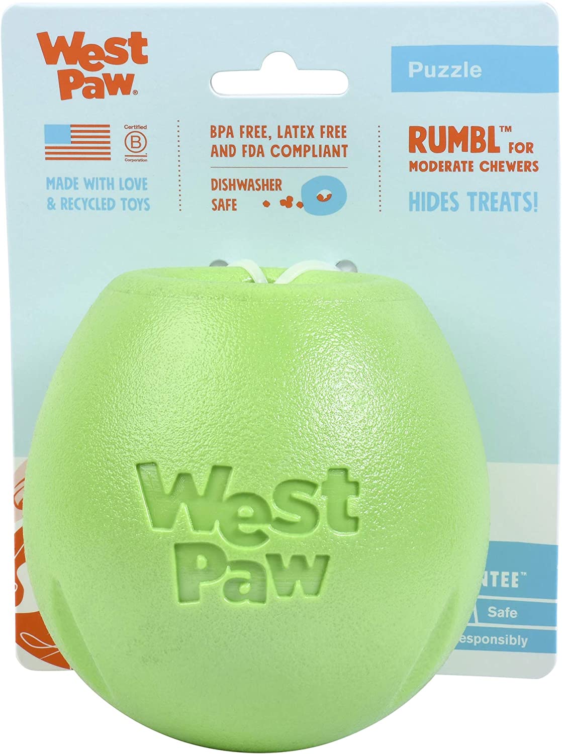 West Paw Rumbl Green