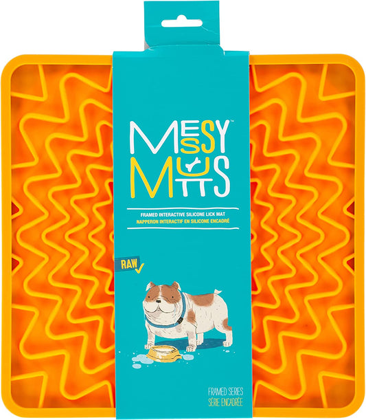 Messy Mutts Lick Mat Orange