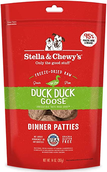 Stella & Chewy’s Freeze-Dried Raw Patties Duck Duck Goose