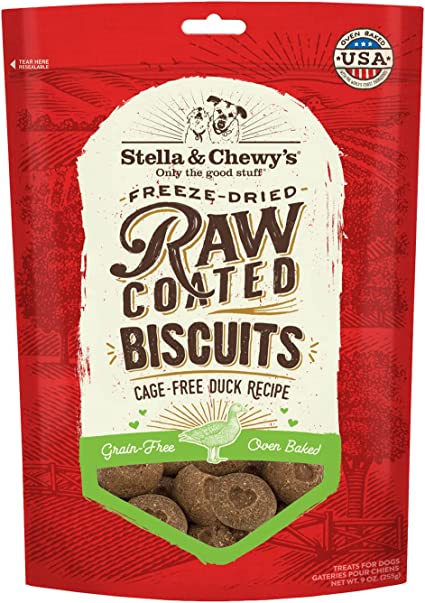 Stella & Chewy’s Raw Coated Biscuits Duck