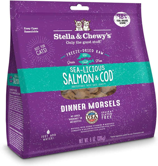 Stella & Chewy’s Cat Freeze-Dried Raw Dinner Morsels Salmon & Cod