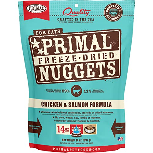 Primal Cat Freeze-Dried Nuggets 14oz Chicken and Salmon - BlackPaw - For Every Adventure