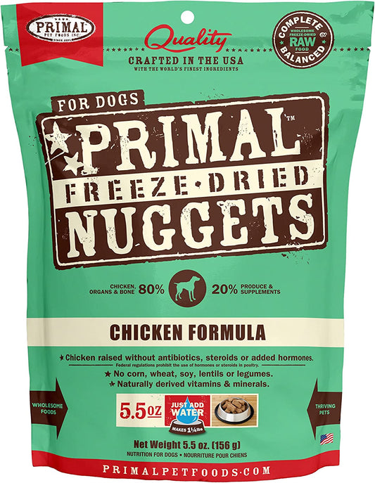 Primal Dog Freeze-Dried Nuggets 14oz Chicken - BlackPaw
