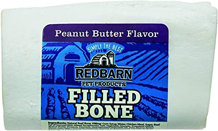 Redbarn Filled Bone Peanut Butter Large - BlackPaw - For Every Adventure