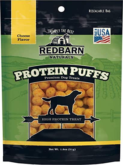 Redbarn Protein Puffs Peanut Butter 1.8oz - BlackPaw - For Every Adventure