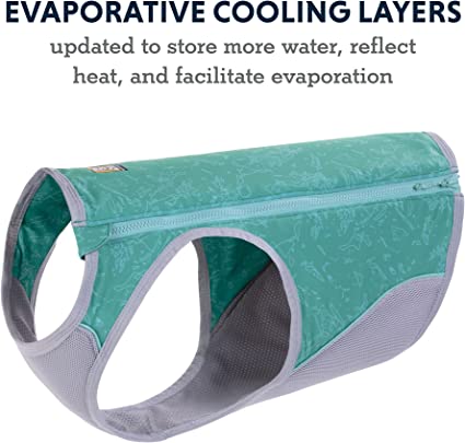 Ruffwear Swamp Cooler Zip Cooling Vest Aurora Teal - BlackPaw - For Every Adventure