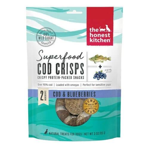 The Honest Kitchen Cod Crisps: Cod & Blueberry 3oz - BlackPaw - For Every Adventure