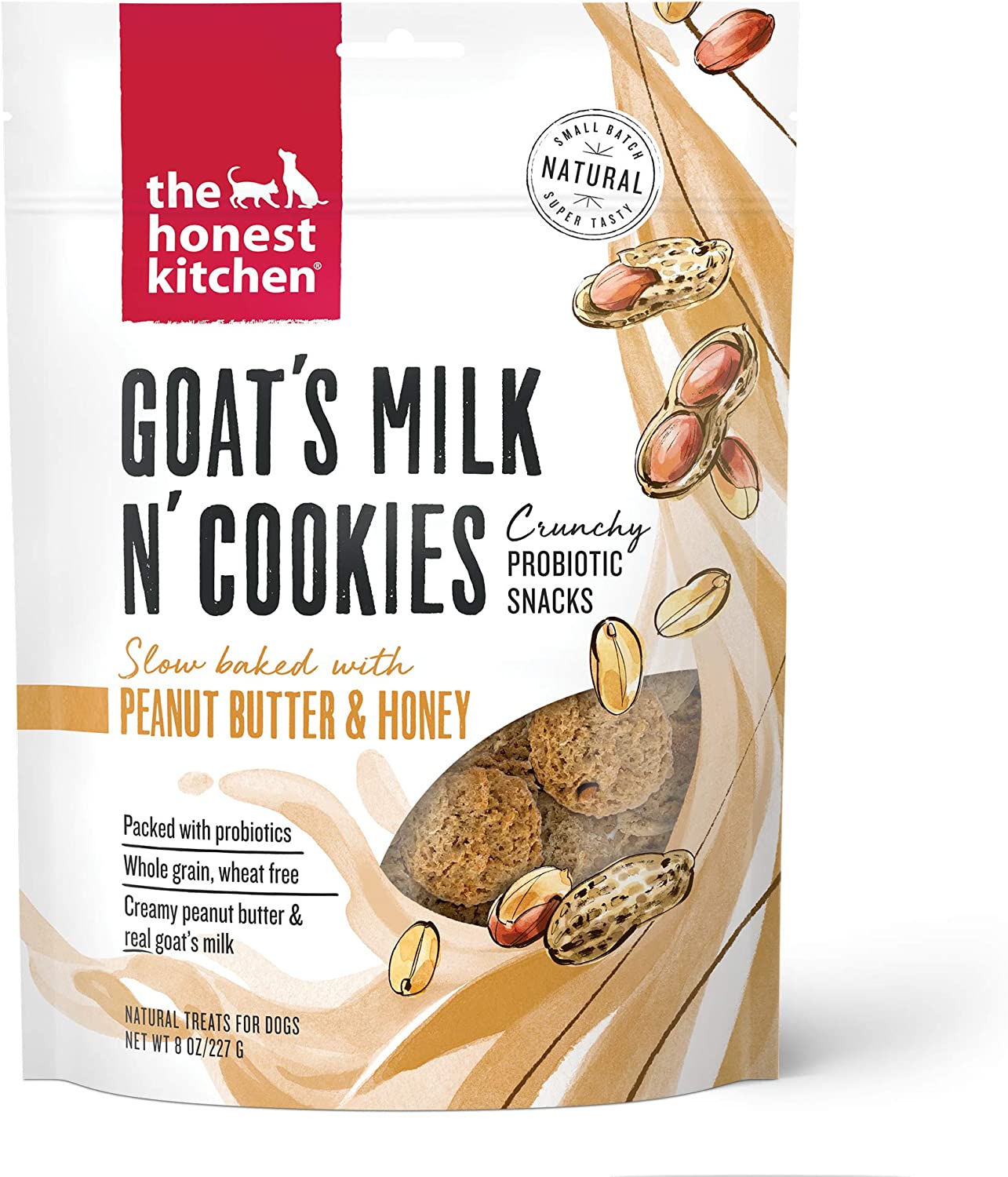 The Honest Kitchen Goat’s Milk n’ Cookies Peanut Butter & Honey 8oz - BlackPaw - For Every Adventure