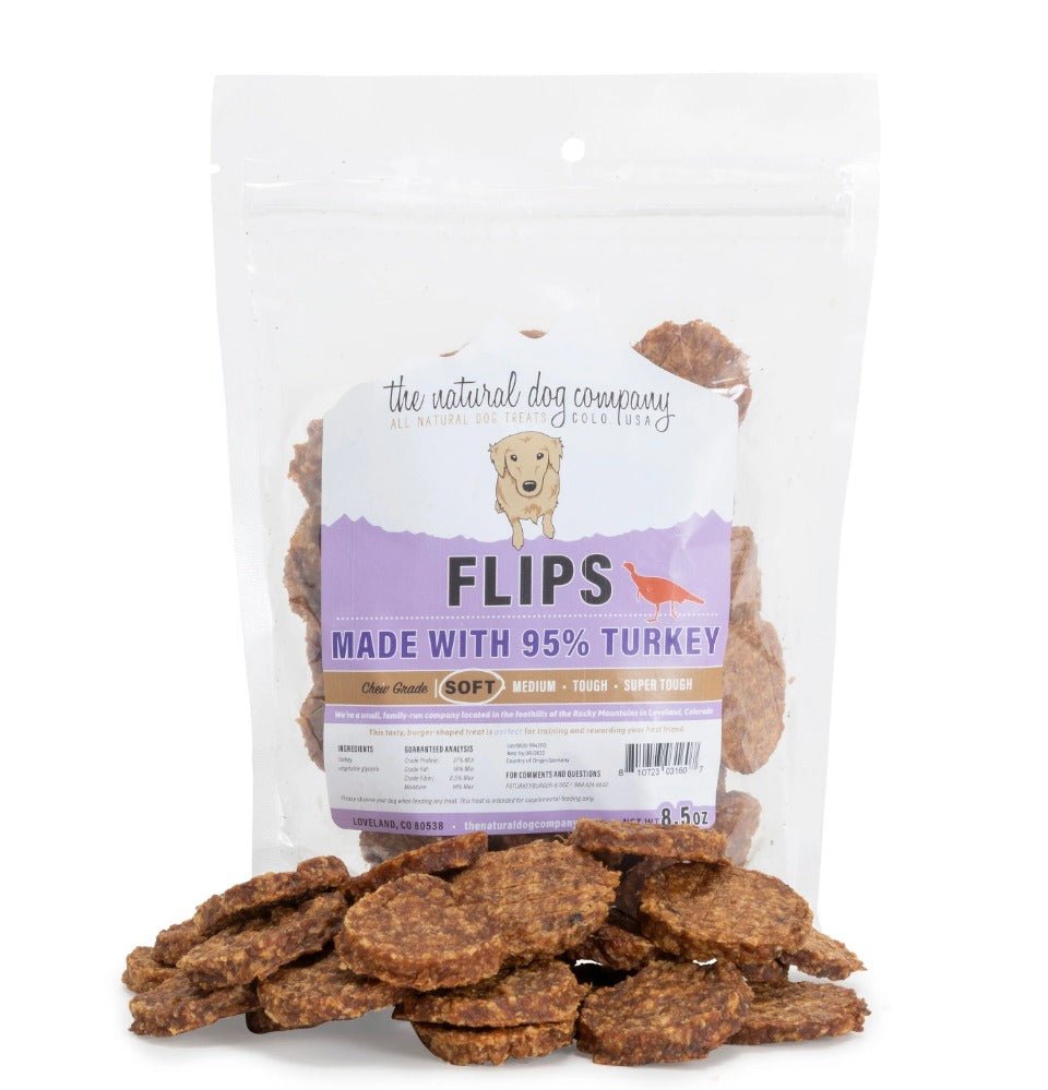 The Natural Dog Company Turkey Flips 8.5oz - BlackPaw - For Every Adventure