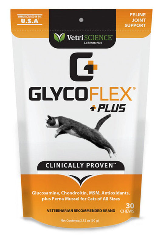 VetriScience Cat Glycoflex Plus Feline Joint Support 30ct - BlackPaw - For Every Adventure