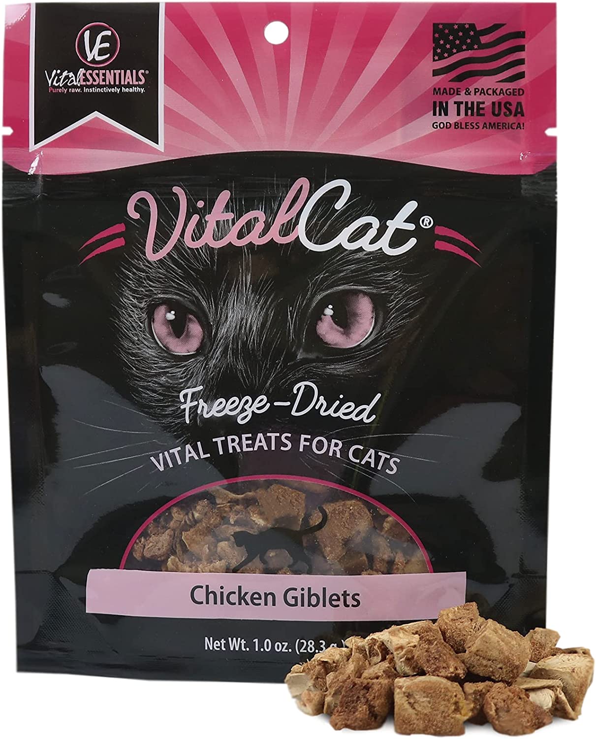 VitalCat Freeze Dried Chicken Giblets 1oz - BlackPaw - For Every Adventure