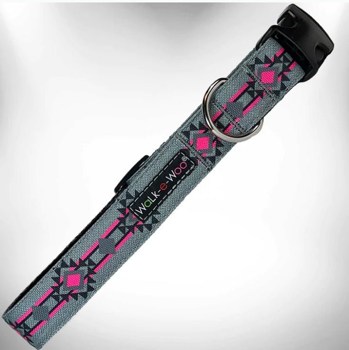 Walk-e-Woo Collar Pow Wow Pink - BlackPaw - For Every Adventure