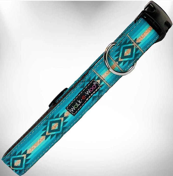 Walk-e-Woo Collar Turquoise Sky - BlackPaw - For Every Adventure