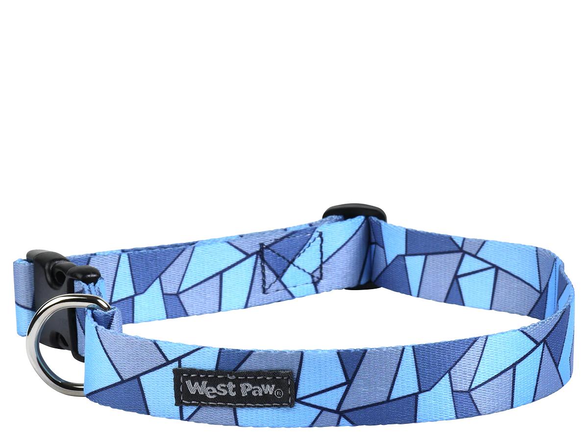 West Paw Collar Blue Shapes S - BlackPaw - For Every Adventure