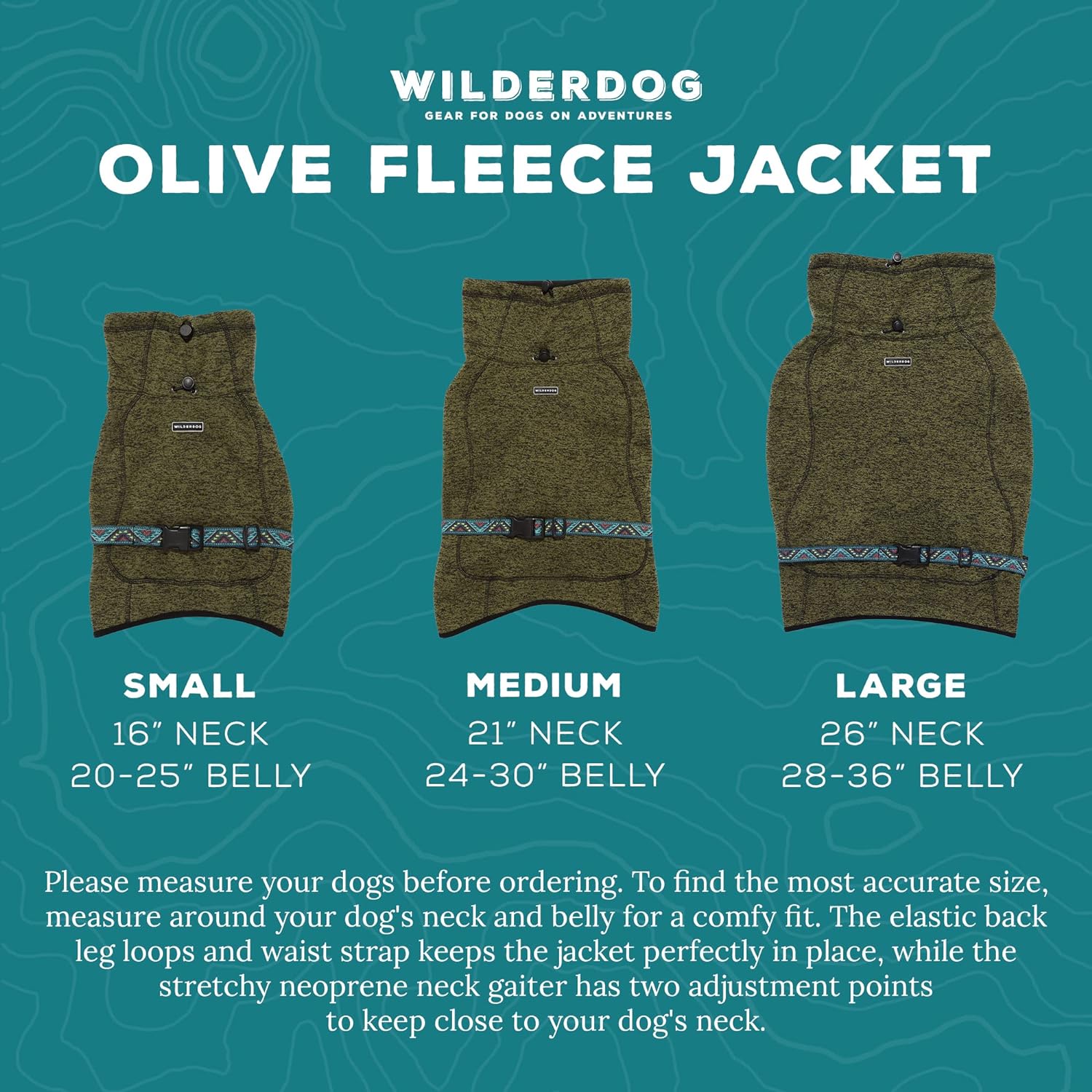 Wilderdog Fleece Jacket Olive - BlackPaw