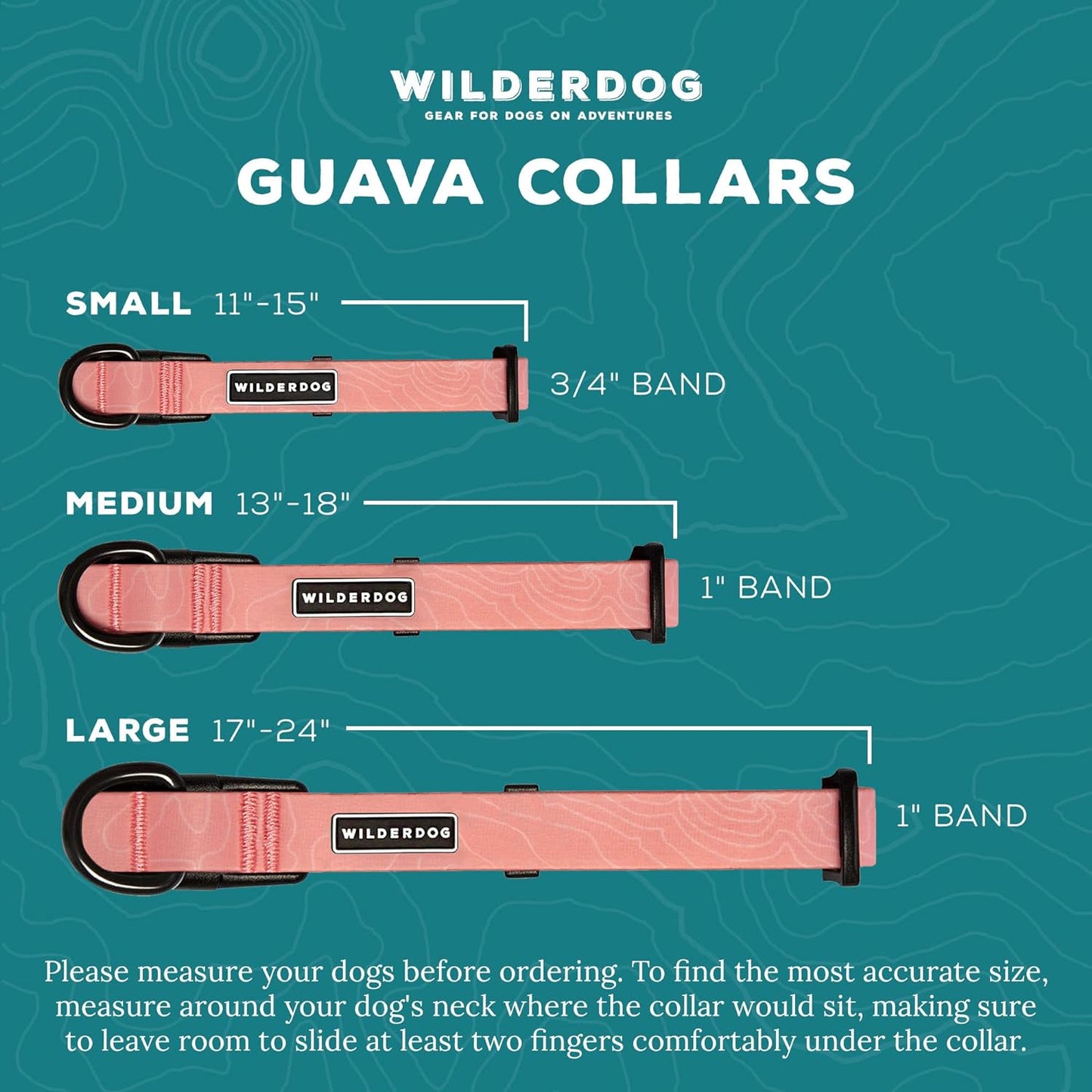 Wilderdog Waterproof Collar Guava - BlackPaw