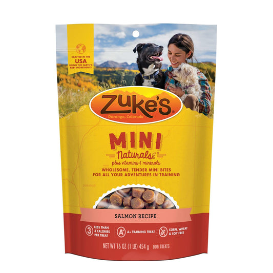 Zuke's Mini Naturals Training Dog Treats Salmon Recipe - BlackPaw - For Every Adventure
